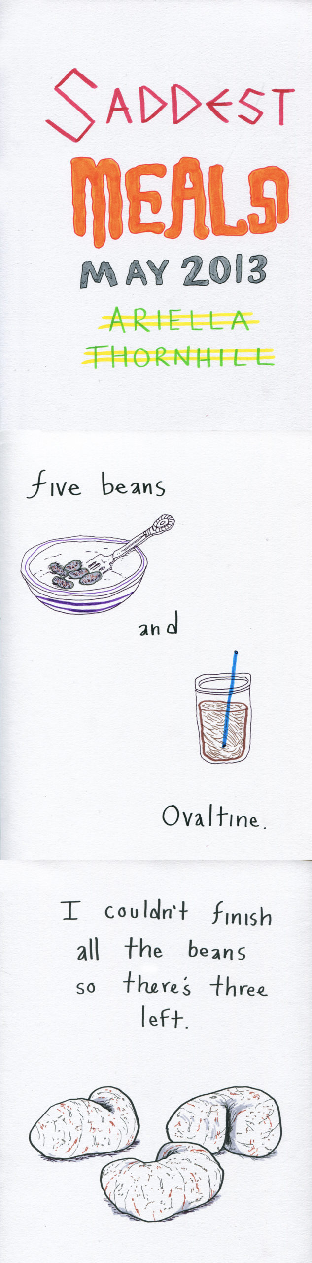 Saddest Meal: May 2013